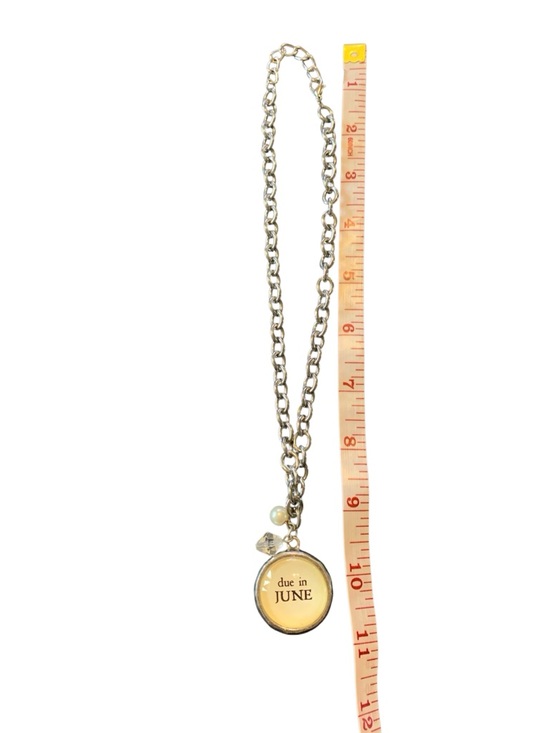 Jewelry - "Due in June" Silver Charm Necklace